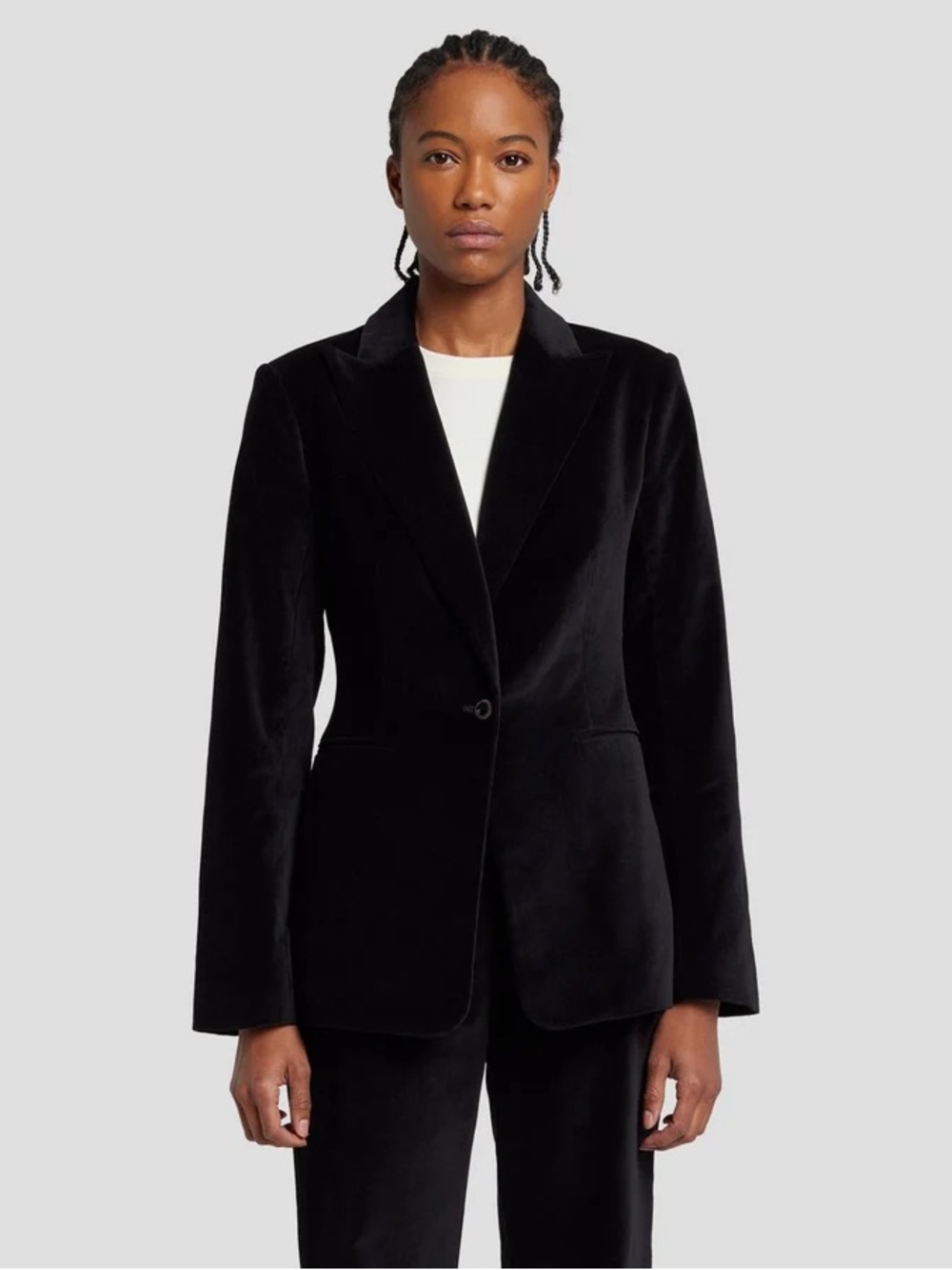 Tahari One Button Blazer Elegant Party Cocktail Evening Wear Velvet XL NEW